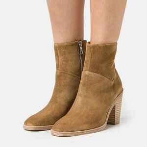 RAG & BONE Axel Zip Up SUEDE Leather Boots 8
